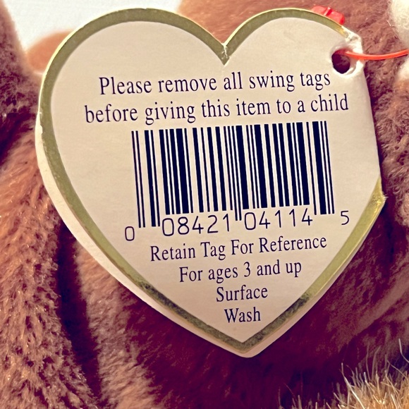 Nuts The Squirrel TY Beanie Baby 1996 - Picture 11 of 11